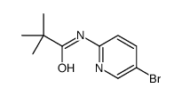 N-(5-溴吡啶-2-基)-2,2-二甲基丙酰胺结构式