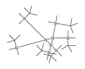 tert-butyl-dimethyl-[1,2,2,3,3-pentakis[tert-butyl(dimethyl)silyl]trisiliran-1-yl]silane结构式
