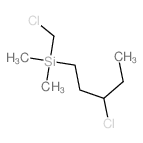 chloromethyl-(3-chloropentyl)-dimethyl-silane structure