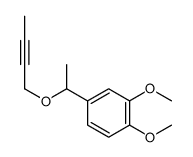Benzene, 4-1-(2-butynyloxy)ethyl-1,2-dimethoxy- structure