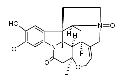 2,3-dihydroxy-19α-oxy-strychnidin-10-one结构式