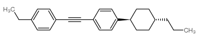 trans-1-(2-(4-ethylphenyl)ethynyl)-4-(4-propylcyclohexyl)benzene Structure