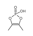 4,5-dimethyl-2-hydroxy-2-oxo-2H-1,3,2-dioxaphospholene结构式