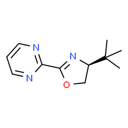 (S)-4-(叔丁基)-2-(嘧啶-2-基)-4,5-二氢恶唑结构式