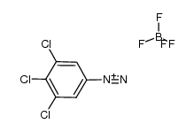 3,4,5-trichlorobenzenediazonium tetrafluoroborate Structure