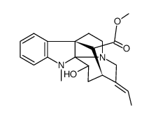 3-hydroxy-1-methyl-1H-2,4-cyclo-3,4-seco-akuammilan-17-oic acid methyl ester结构式
