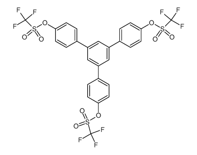 1,3,5-tris[4-[(trifluoromethanesulfonyl)oxy]phenyl]benzene结构式
