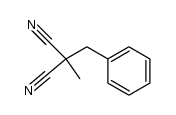 α-benzyl-α-methylmalononitrile Structure