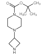 tert-butyl 4-(azetidin-3-yl)piperazine-1-carboxylate Structure