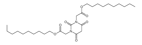 decyl 2-[3-(2-decoxy-2-oxoethyl)-2,4,6-trioxo-1,3-diazinan-1-yl]acetate Structure
