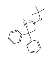 3,3-Diphenyl-3-cyan-propionsaeure-tert.-butylester Structure