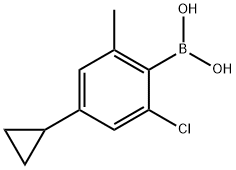 2-Chloro-4-cyclopropyl-6-methylphenylboronic acid图片
