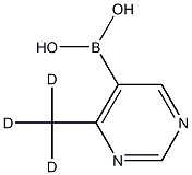 (4-(methyl-d3)pyrimidin-5-yl)boronic acid结构式