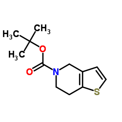 6,7-二氢噻吩并[3,2-C]吡啶-5(4H)-甲酸叔丁酯结构式