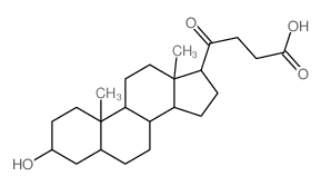 4-(3-hydroxy-10,13-dimethyl-2,3,4,5,6,7,8,9,11,12,14,15,16,17-tetradecahydro-1H-cyclopenta[a]phenanthren-17-yl)-4-oxo-butanoic acid Structure