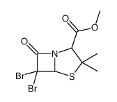 methyl (2S-cis)-6,6-dibromo-3,3-dimethyl-7-oxo-4-thia-1-azabicyclo[3.2.0]heptane-2-carboxylate结构式