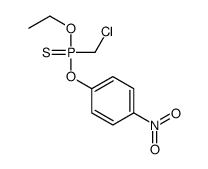 (Chloromethyl)phosphonothioic acid O-ethyl O-(p-nitrophenyl) ester structure