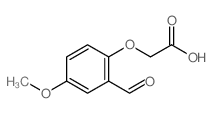 Acetic acid,2-(2-formyl-4-methoxyphenoxy)-结构式