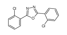 2,5-bis(2-chlorophenyl)-1,3,4-oxadiazole结构式