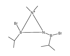 2,2-bis(bromoisopropylboryl)-1,1-dimethylhydrazine结构式