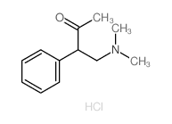 2-Butanone,4-(dimethylamino)-3-phenyl-, hydrochloride (1:1) Structure