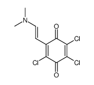 2-(2-N,N-diethylaminoethenyl)-3,5,6-trichloro-1,4-benzoquinone Structure
