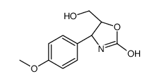 2-OXAZOLIDINONE, 5-(HYDROXYMETHYL)-4-(4-METHOXYPHENYL)-, (4S,5S)-结构式