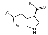 (3R,4R)-4-Isobutylpyrrolidine-3-carboxylic acid structure