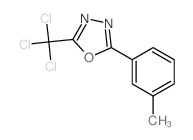 1,3,4-Oxadiazole,2-(3-methylphenyl)-5-(trichloromethyl)- Structure