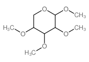 b-D-Xylopyranoside, methyl2,3,4-tri-O-methyl- structure