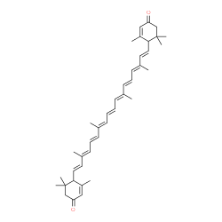 e,e-Carotene-3,3'-dione结构式