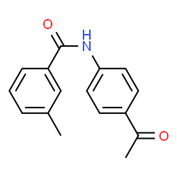 N-(4-Acetylphenyl)-3-methylbenzamide结构式