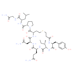 oxytocin, deamino-6-carba-结构式