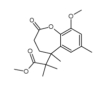 methyl 2-(9-methoxy-5,7-dimethyl-2-oxo-2,3,4,5-tetrahydrobenzo[b]oxepin-5-yl)-2-methylpropanoate Structure