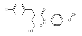 2-(4-CHLOROBENZYL)-N-(4-METHOXYPHENYL) SUCCINAMIC ACID Structure