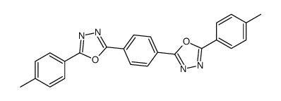 2-(4-methylphenyl)-5-[4-[5-(4-methylphenyl)-1,3,4-oxadiazol-2-yl]phenyl]-1,3,4-oxadiazole Structure