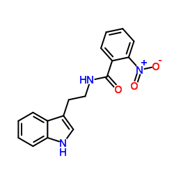 N-(2-INDOL-3-YLETHYL)(2-NITROPHENYL)FORMAMIDE结构式