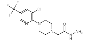 2-[4-[3-CHLORO-5-(TRIFLUOROMETHYL)-2-PYRIDINYL]PIPERAZINO]ACETOHYDRAZIDE structure