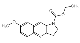 ethyl 7-methoxy-2,3-dihydropyrrolo[3,2-b]quinoline-1-carboxylate结构式