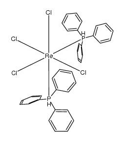 trans-tetrachlorobis(triphenylphosphine-P)rhenium(IV) Structure