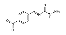 N-(4-nitrobenzylidene)hydrazinecarbothioamide Structure