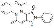 4-Acetyl-1,2,3a,4,5,6-hexahydro-6-methylene-2,5-diphenyl-3H-pyrazolo[4,3-c]pyridazin-3-one结构式