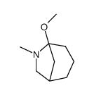 5-Methoxy-6-methyl-6-azabicyclo[3.2.1]octane结构式