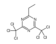 2-Ethyl-4,6-bis(trichloromethyl)-1,3,5-triazine Structure