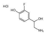 [2-(3-fluoro-4-hydroxyphenyl)-2-hydroxyethyl]azanium,chloride结构式