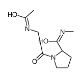 (2S)-1-(2-acetamidoacetyl)-N-methylpyrrolidine-2-carboxamide结构式