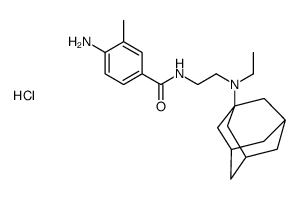 N-[2-[1-adamantyl(ethyl)amino]ethyl]-4-amino-3-methylbenzamide,hydrochloride结构式