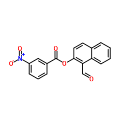 1-Formyl-2-naphthyl 3-nitrobenzoate结构式