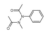 N,N'-diacetyl-N-methyl-N'-phenyl-hydrazine结构式