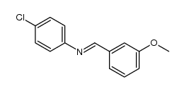 4-chloro-N-(3-methoxy-benzylidene)-aniline结构式